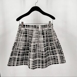 Sparkle and Fade Black White A-Line Skirt